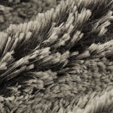 Luxe Cuddle Frosted Shaggy Black/White Fabric