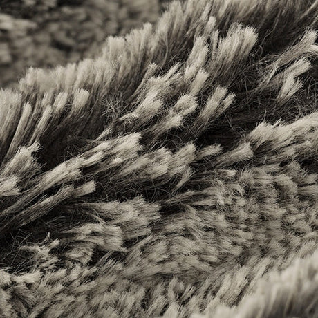 Luxe Cuddle Frosted Shaggy Black/White Fabric
