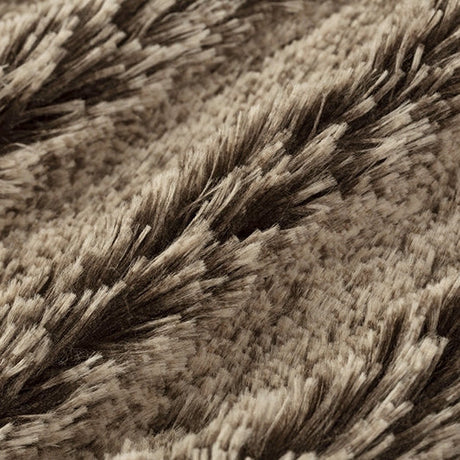 Cuddle Fabric Luxe Frosted Shaggy Brown/Beige 58/60