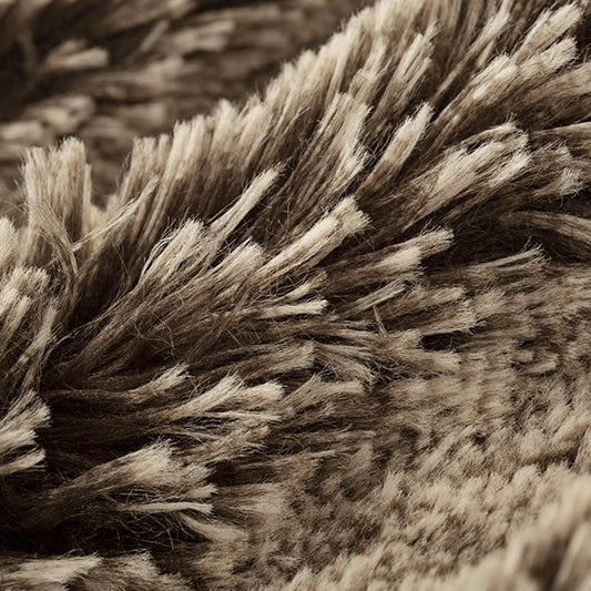 Cuddle Fabric Luxe Frosted Shaggy Brown/Beige 58/60