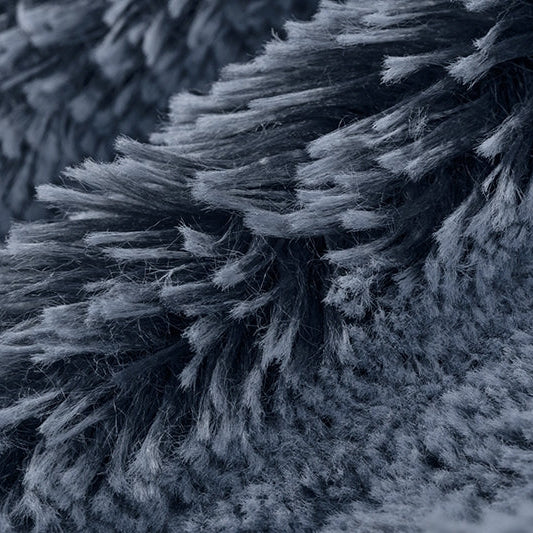 Minky Fabric Luxe Cuddle Frosted Shaggy Navy/Bluebell 58/60