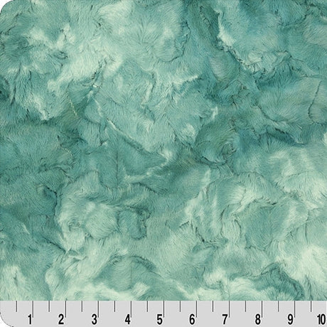 Polyester Cuddle Fabric Spearmint Luxe Cuddle Galaxy 58/60"