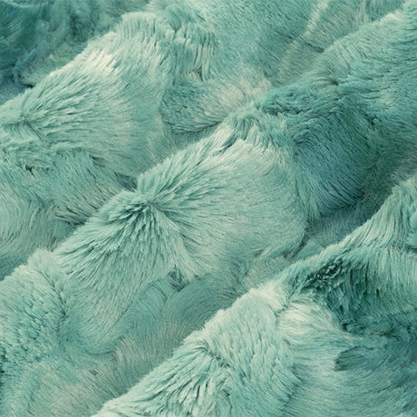 Polyester Cuddle Fabric Spearmint Luxe Cuddle Galaxy 58/60"