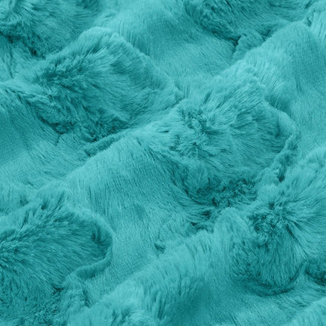Luxe Cuddle Glacier Teal Fabric 58-60"