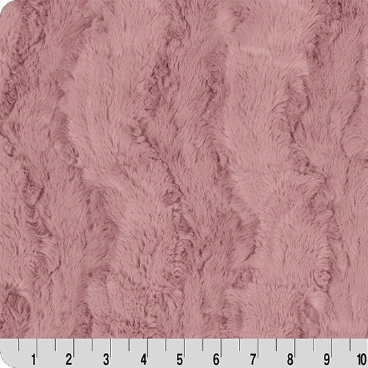 Luxe Cuddle Glacier Woodrose Fabric 58-60"