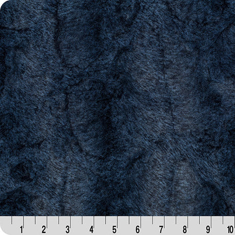 Polyester Minky Fabric Luxe Cuddle Heather Stars Chambray