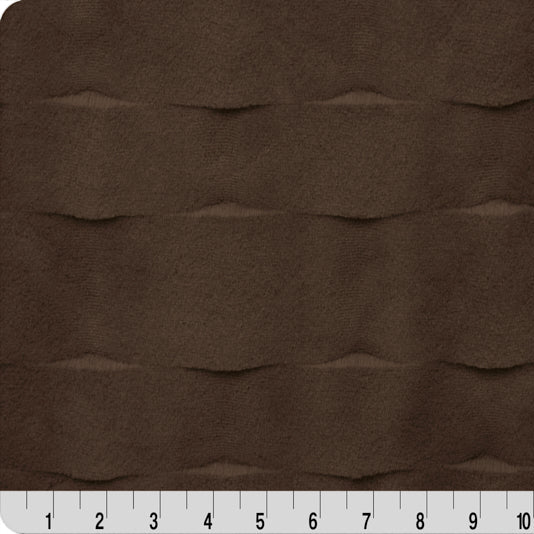 Minky Plush Fabric Luxe Cuddle Marbella Truffle 58-60