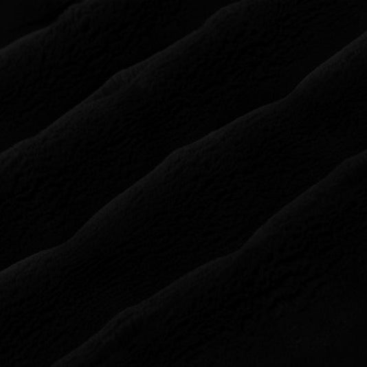 Minky Plush Marbella Black Fabric