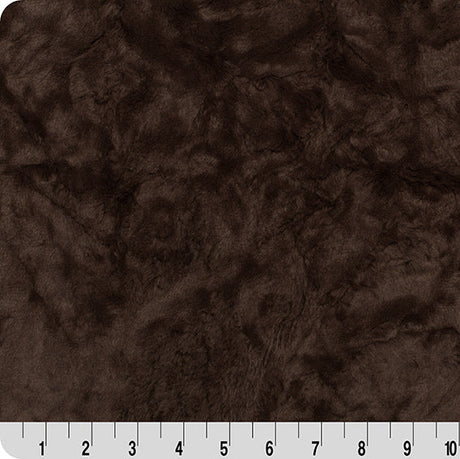 Luxe Cuddle Marble Chocolate Fabric