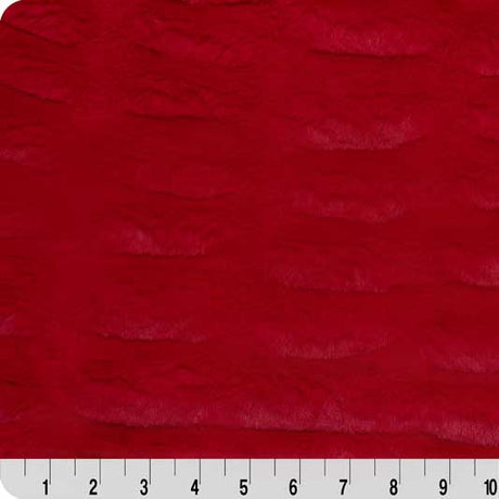 Luxe Cuddle Milan Cardinal Fabric by the Yard