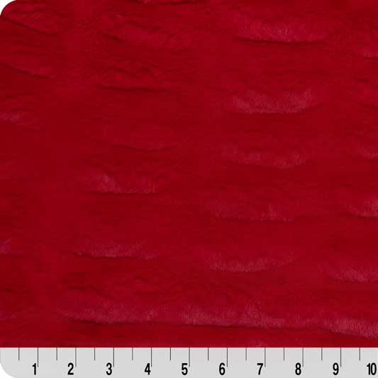 Luxe Cuddle Milan Cardinal Fabric by the Yard