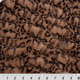 Luxe Cuddle Milan Cheetah Fabric Swiss Chocolate Per Yard