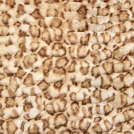 Luxe Cuddle Fabric Milan Clouded Leopard French Oak