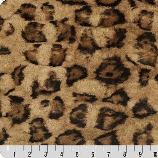 Luxe Cuddle Fabric Milan Clouded Leo Hazelnut 58-60"