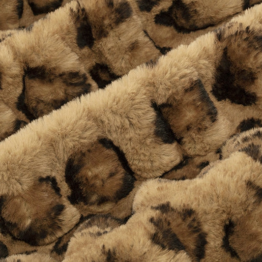 Luxe Cuddle Fabric Milan Clouded Leo Hazelnut 58-60"