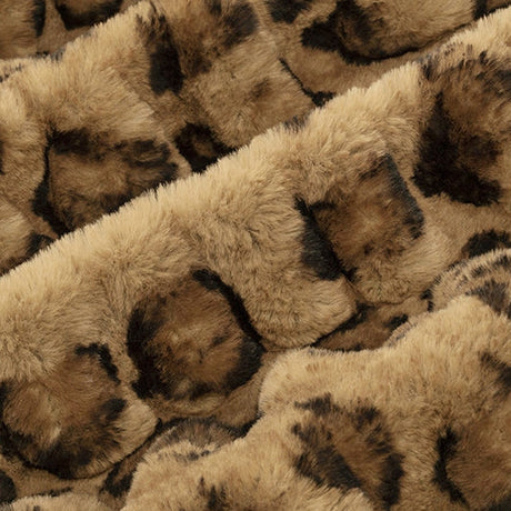 Luxe Cuddle Fabric Milan Clouded Leo Hazelnut 58-60"