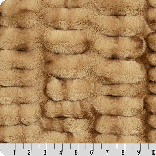 Luxe Cuddle Milan Enzo Mocha Fabric by the Yard