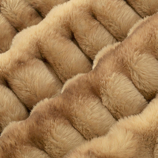 Luxe Cuddle Milan Enzo Mocha Fabric by the Yard