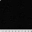 Black Luxe Cuddle Paws Minky Fabric 58-60"