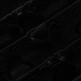 Black Luxe Cuddle Paws Minky Fabric 58-60"