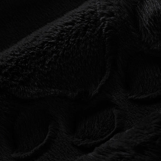 Black Luxe Cuddle Paws Minky Fabric 58-60"