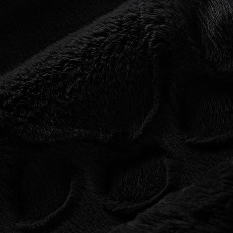 Black Luxe Cuddle Paws Minky Fabric 58-60"