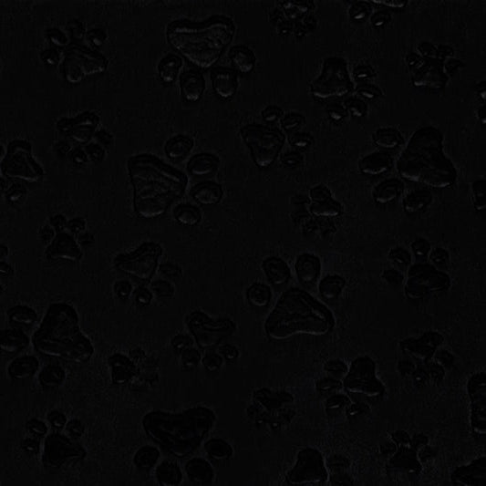 Black Luxe Cuddle Paws Minky Fabric 58-60"
