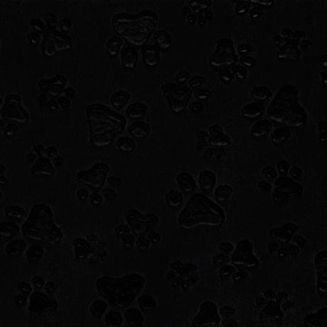 Black Luxe Cuddle Paws Minky Fabric 58-60"