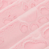 Minky Fabric Luxe Cuddle Paws Blush 58-60"