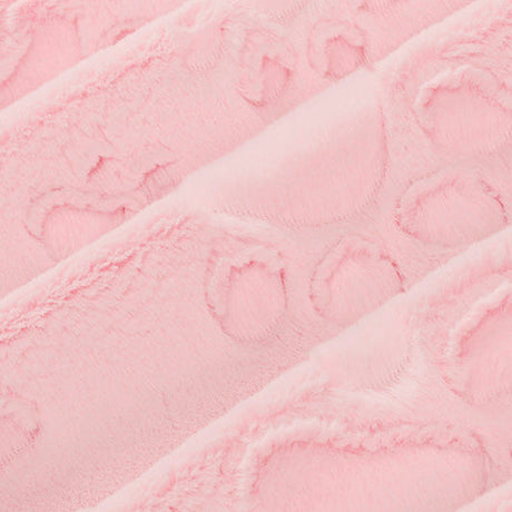 Minky Fabric Luxe Cuddle Paws Blush 58-60"