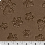 Minky Fabric Luxe Cuddle Paws Truffle 58-60"