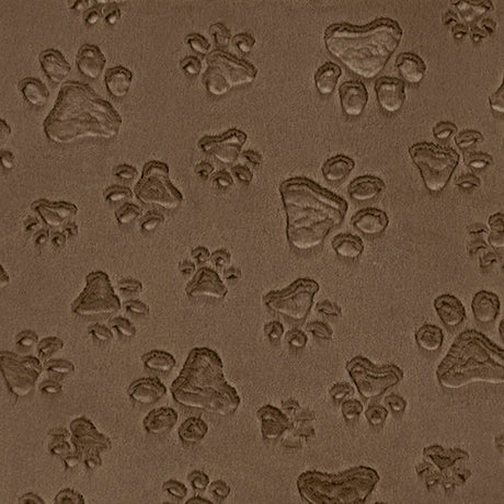 Minky Fabric Luxe Cuddle Paws Truffle 58-60"
