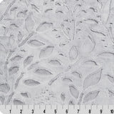 Minky Plush Floral Fabric Luxe Cuddle Poppy Alloy 58-60