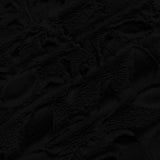 Minky Plush Floral Cuddle Fabric Black 58-60"