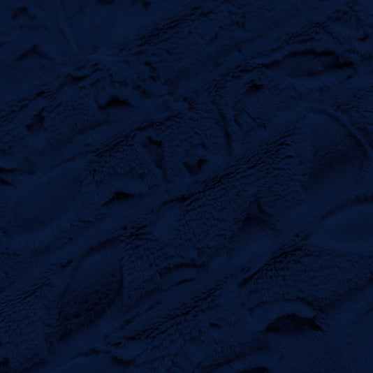 Minky Plush Fabric Luxe Cuddle Poppy Navy 58-60"