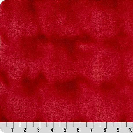 Luxe Cuddle Powderpuff Crimson Fabric