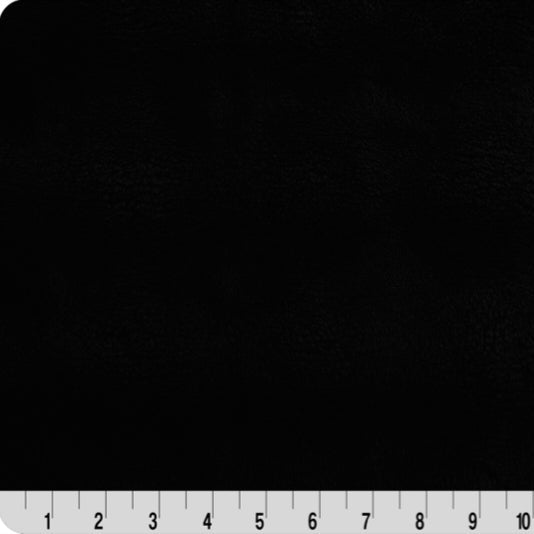 Luxe Cuddle Powderpuff Black Fabric 58-60"