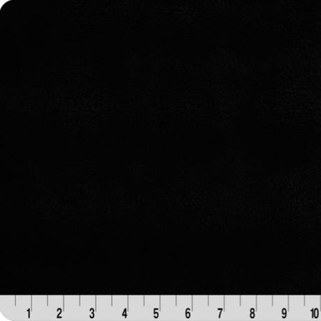 Luxe Cuddle Powderpuff Black Fabric 58-60"