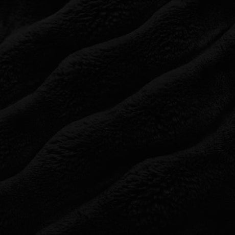 Luxe Cuddle Powderpuff Black Fabric 58-60"