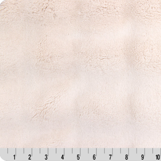 Luxe Cuddle Powderpuff Pearl Fabric 58-60"