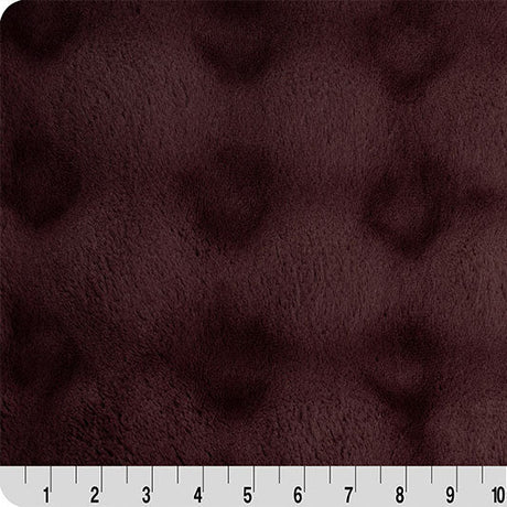 Luxe Cuddle Fabric Powderpuff Rum Raisin 58-60"