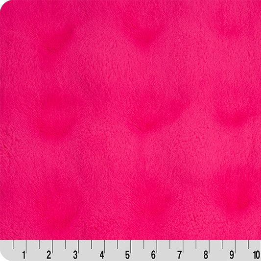 Luxe Cuddle Powderpuff Think Pink Fabric