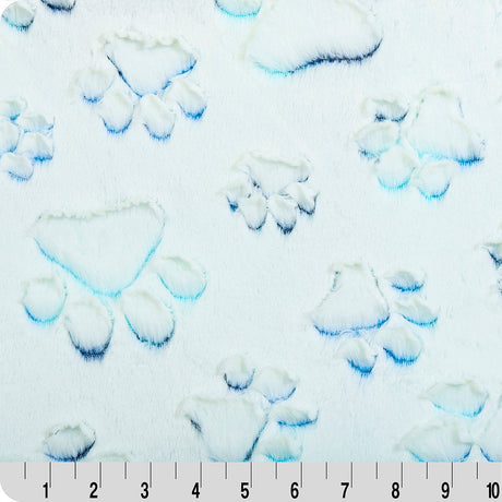 Luxe Cuddle Prism Paws Nautical Blue Fabric