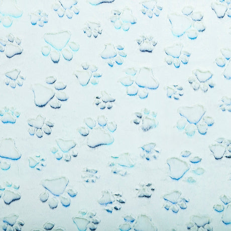 Luxe Cuddle Prism Paws Nautical Blue Fabric