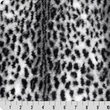 Luxe Cuddle Savanna Snow/Black Fabric 58/60" per Yard