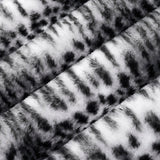 Luxe Cuddle Savanna Snow/Black Fabric 58/60" per Yard