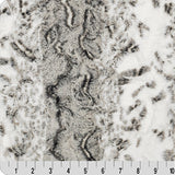 Minky Fabric Luxe Cuddle Snowy Owl Charcoal 58-60"