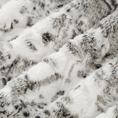 Minky Fabric Luxe Cuddle Snowy Owl Charcoal 58-60"