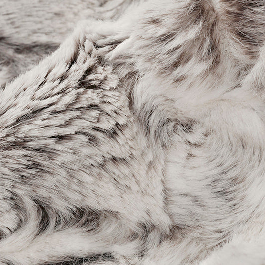 Minky Plush Fabric Luxe Cuddle Snowy Owl Pewter 58-60"