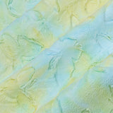 Luxe Cuddle Butterfly Fabric Lemon Fizz 58/60"